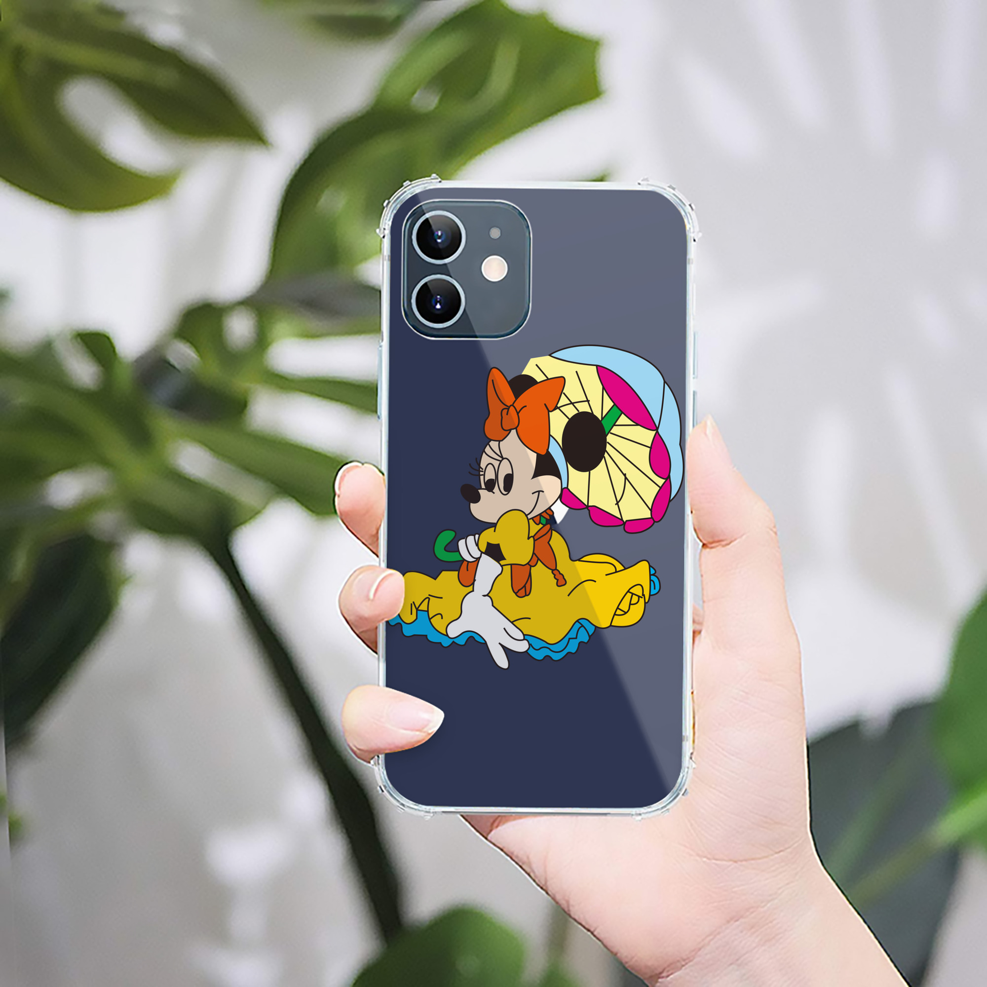 ミッキーマウス Mickey Mouse 【iPhone 12シリーズ対応】透明スマホケース（クリアソフトケース）